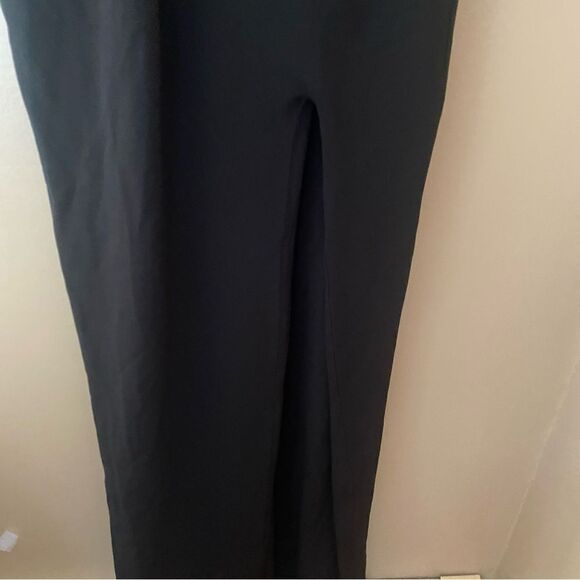 Nookie Lust Gown black one shoulder maxi dress front twist bodycon Revolve L - Picture 13 of 15